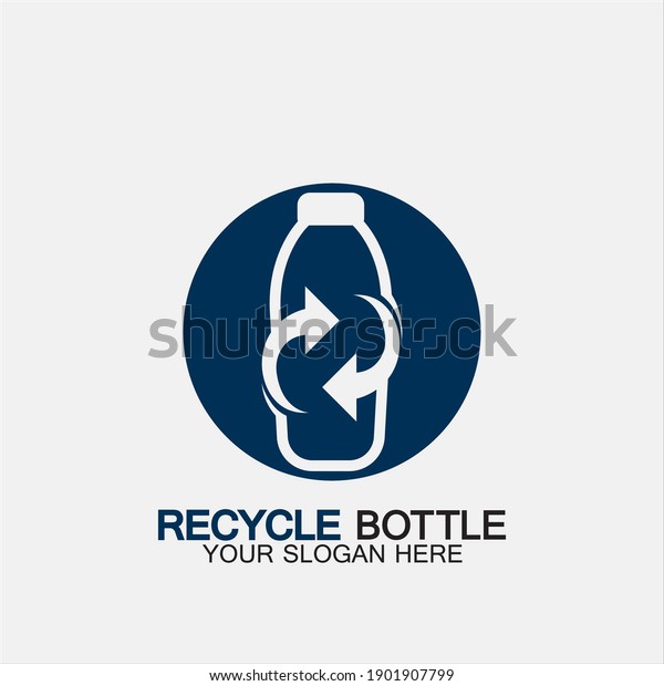 Recycle Plastic Bottle Logo Icon Vector Stock Vector (Royalty Free