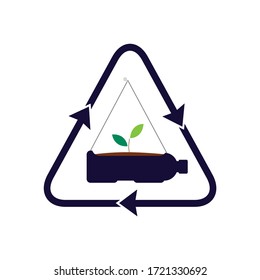 recycle plastic bottle and stay go green