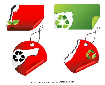 recycle price tag set