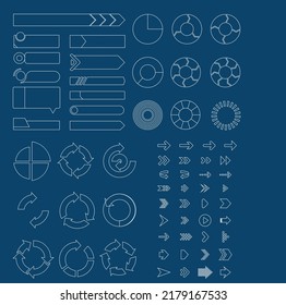 Recycle process Stock Vactor Icon infography 
