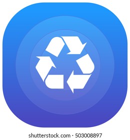 Recycle Purple - blue circular UI/UX App Icon / Logo Design
