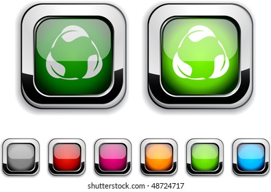 Reciclar iconos realistas. Botones vacíos incluidos.