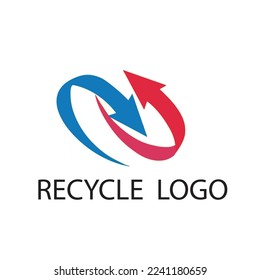  Recycle Recycling symbol. Vector illustration. Isolated on white background. arrow symbol,
