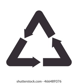 recycle reduse reuse , isolated flat icon design