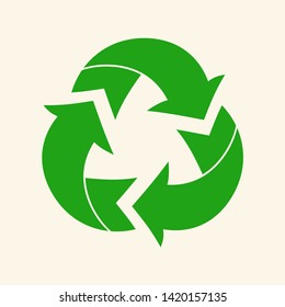 Recycle reuse arrows  - ecology icon collection. Illustration of reuse and recycling, recycle arrow. Vector ecology icon.
