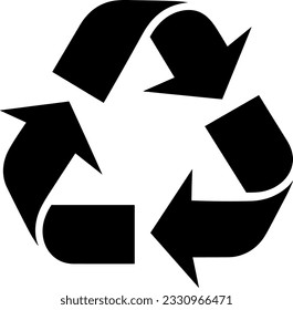recycle, reuse, recycling icon vector illustration icon flat style isolate on background