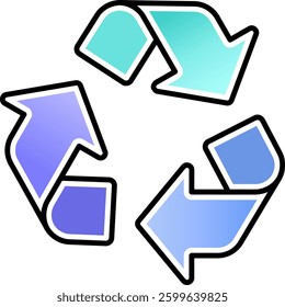 Recycle reuse reduce Icon Logo