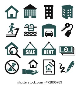 recycle, save world icon set