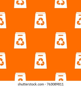 Recycle shopping bag in simple style isolated on white background vector illustration