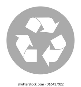 Recycle sign. Environment icon.