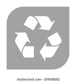 Recycle sign. Environment icon.