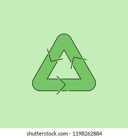 Recycle sign icon