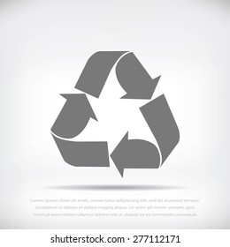 Recycle sign  icon