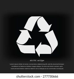 Recycle sign  icon