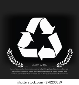 Recycle sign icon