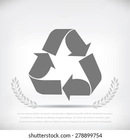 Recycle sign  icon