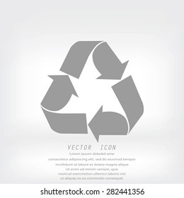 Recycle sign  icon