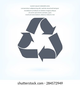 Recycle sign  icon