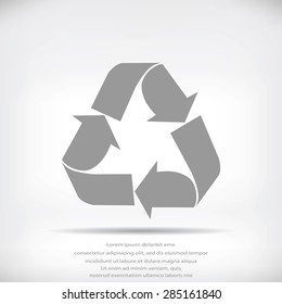 Recycle sign  icon