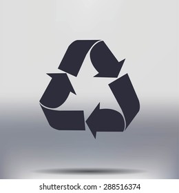 Recycle sign  icon