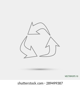 Recycle sign icon