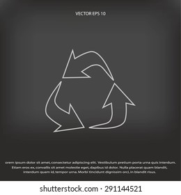 Recycle sign icon