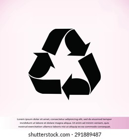 Recycle sign  icon