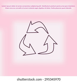 Recycle sign icon