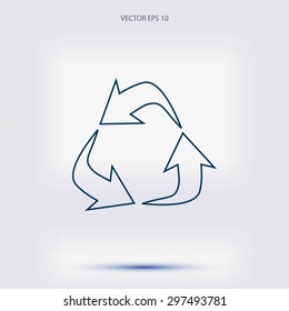 Recycle sign icon