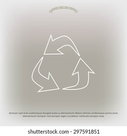 Recycle sign icon