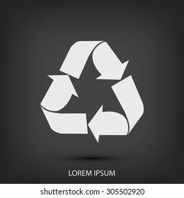 Recycle sign  icon
