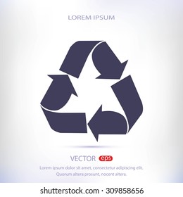 Recycle sign  icon