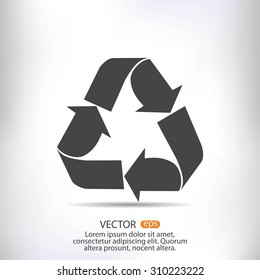 Recycle sign  icon