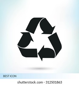 Recycle sign  icon