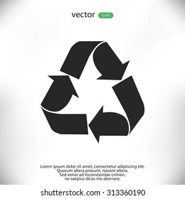 Recycle sign  icon