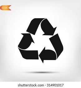 Recycle sign  icon