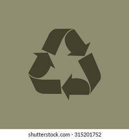 Recycle sign  icon