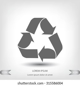 Recycle sign  icon