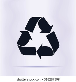 Recycle sign  icon