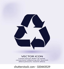 Recycle sign  icon