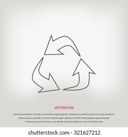 Recycle sign icon