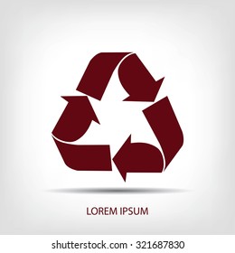 Recycle sign  icon