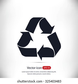Recycle sign  icon