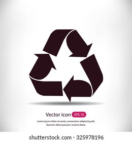 Recycle sign  icon