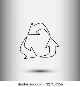 Recycle sign icon