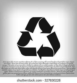 Recycle sign  icon