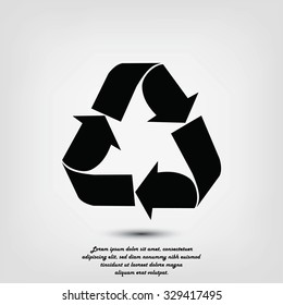 Recycle sign  icon