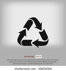 Recycle sign icon