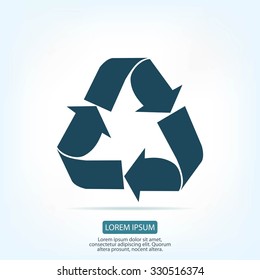 Recycle sign  icon