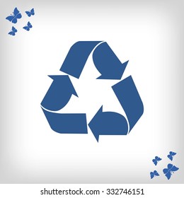Recycle sign  icon
